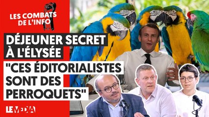 DÉJEUNER SECRET A L' ÉLYSÉE : QUAND 10 ÉDITORIALISTES FONT LES PERROQUETS DE MACRON (1)