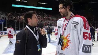 FRA - Hockey sur glace Interview Maxim Lamarche # 58 Attaquant Grenoble, 29/01/2023 (Finale Coupe de France – Gap VS Grenoble)