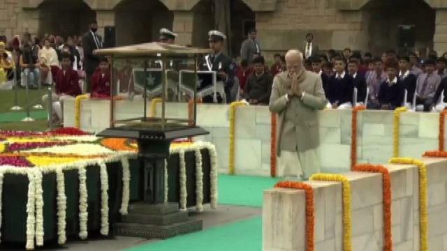 Modi rende omaggio a Gandhi nel 75mo anniversario della morte