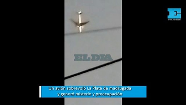 Imágenes del misterioso avión que sobrevoló La Plata: el testimonio de los platenses