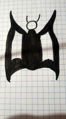 black butterfly drawing