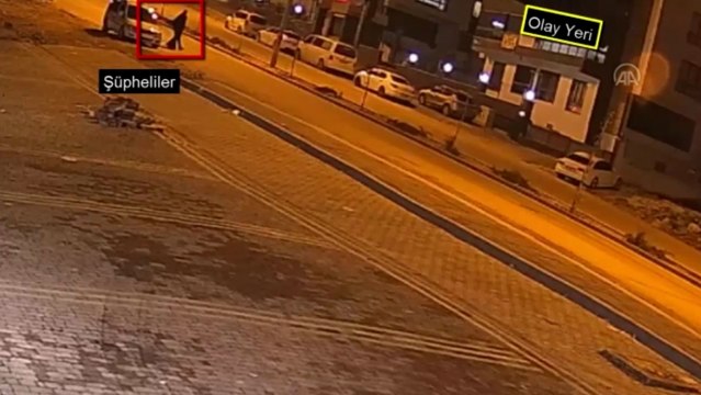 Hırsızlık anı güvenlik kamerasında