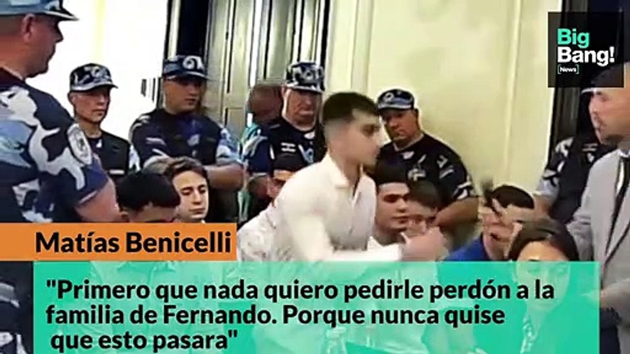 Las últimas palabras de Matías Benicelli , en el juicio por el asesinato de Fernando Báez Sosa