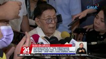 Hurisdiksyon ng ICC para imbestigahan ang Duterte drug war, 'di kinikilala ng gobyerno --- Chief Pres'l Legal Counsel Enrile | 24 Oras