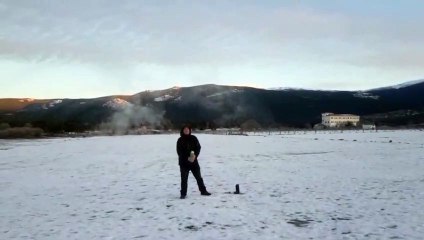 Duruelo a -12 grados: de agua a hielo en un segundo