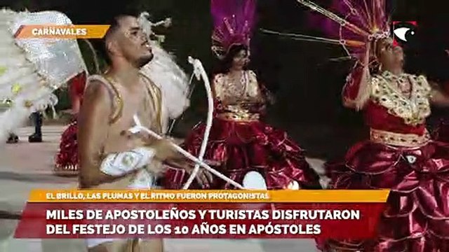 Miles de Apostoleños y turistas disfrutaron del festejo de los 10 años en apóstoles