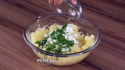 Tienes que probar estos buñuelos de patata. Son deliciosos.