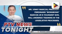 Speaker Romualdez confirms presidential son Vinny Marcos' internship at the Lower House