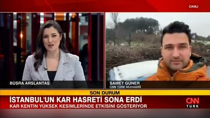 İstanbul'un kar hasreti sona erdi