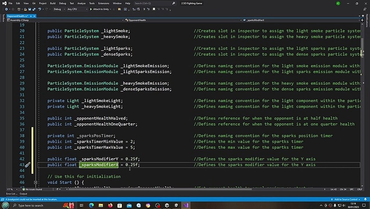 Unity3D Fighting Game Tutorial #244 Damage Effects