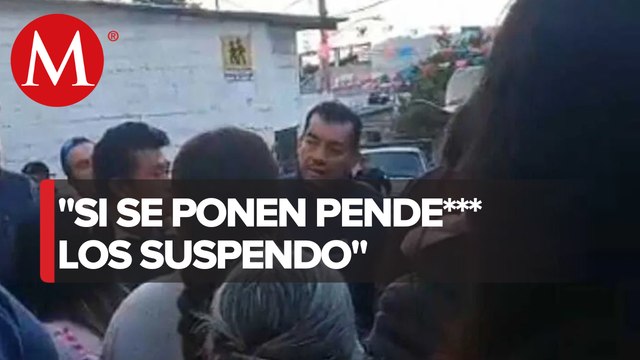 Alcalde chiapaneco insulta a pobladores cuando le piden arreglar desabasto de agua