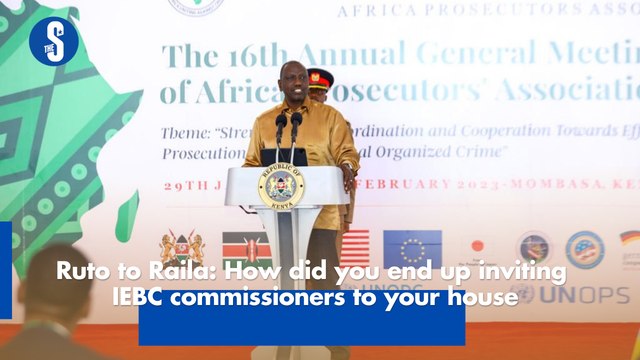 Ruto to Raila- How did you end up inviting IEBC commissioners to your house
