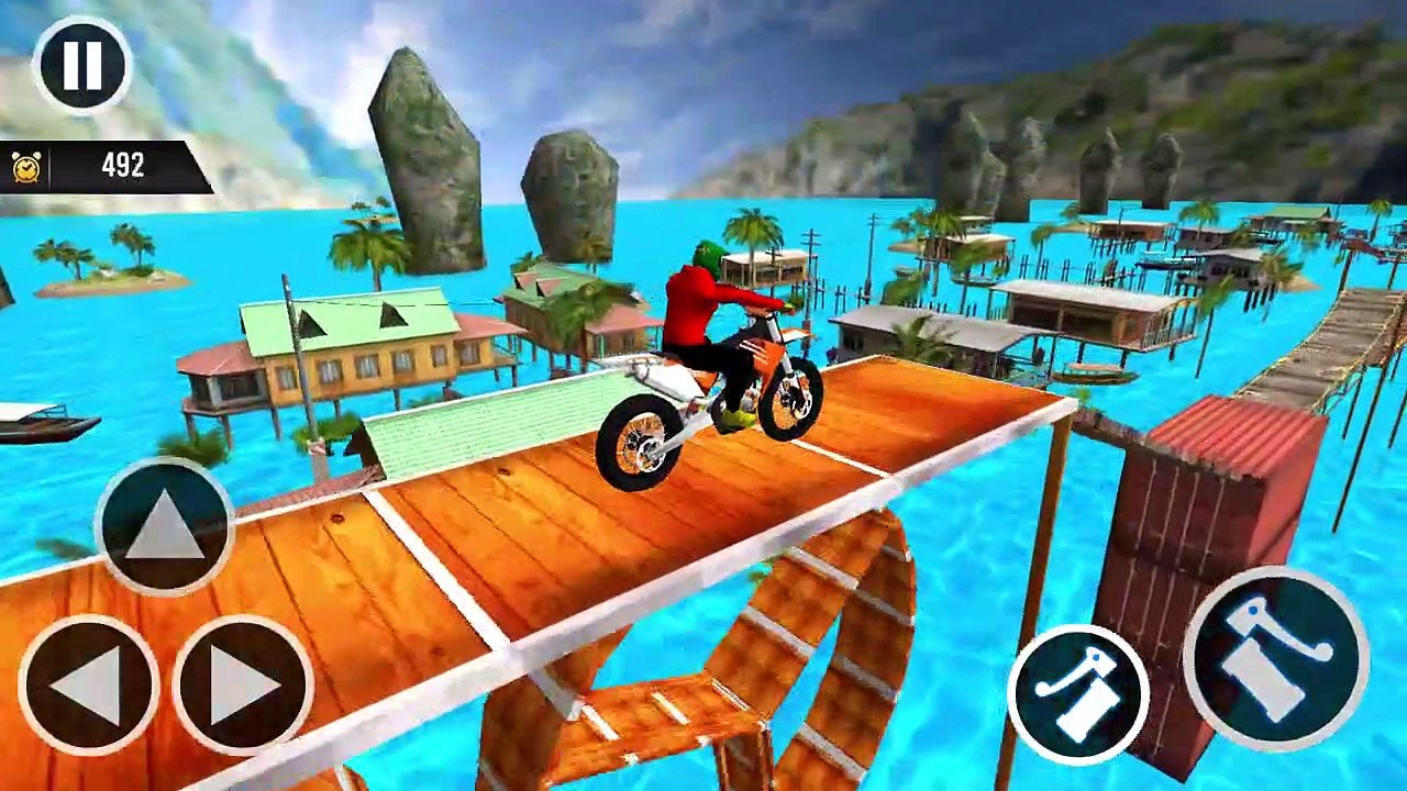 Mega Ramp Bike Stunt Racing 3D Random Map Mod Android GamePlay 4