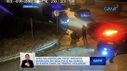 African-American, patay matapos bugbugin ng mga pulis na humuli sa kanya dahil sa traffic violation | Saksi