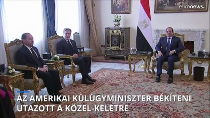 Az amerikai külügyminiszter békíteni utazott a Közel-Keletre