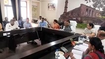 District in-charge minister took meeting of officers, discussed plans