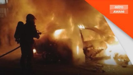 Kebakaran | Warga emas melecur di badan selepas kenderaan terbakar