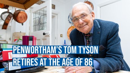 The end of an era as Penwortham's Tom Tyson retires at the age of 86