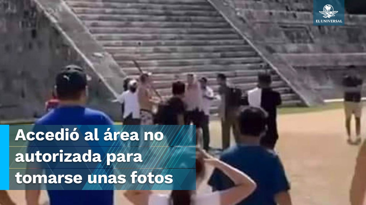 Esto pagó de multa el turista polaco que subió pirámide en Chichén Itzá