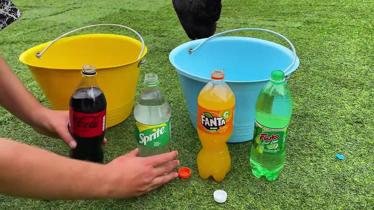 Big Experiment Video _ Coca Cola, Fanta, Different Fanta Vs Mentos Underground