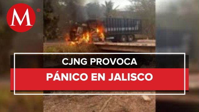 CJNG bloquea carreteras en Jalisco tras agresiones contra la GN
