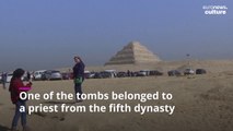Egypt unveils incredible new discoveries including two tombs and gold-covered sarcophagus