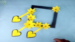 Easy And Beautiful Paper Flower Wall Hanging Idea