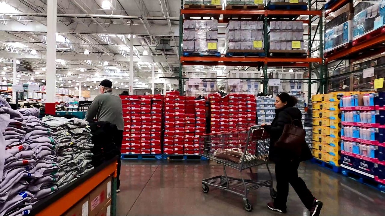 Walking through Costco