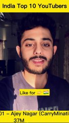top 10 famous India YouTubers
