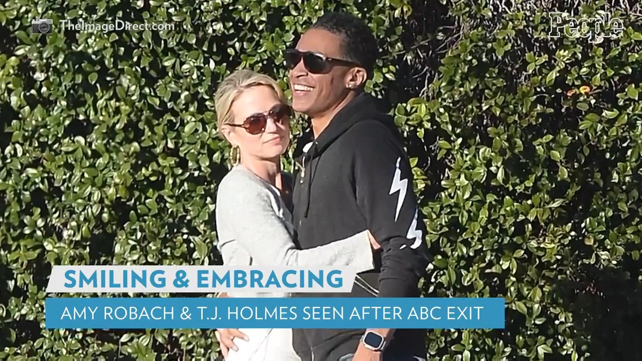 Amy Robach and T.J. Holmes Seen Embracing in Los Angeles Hours After ABC Exit