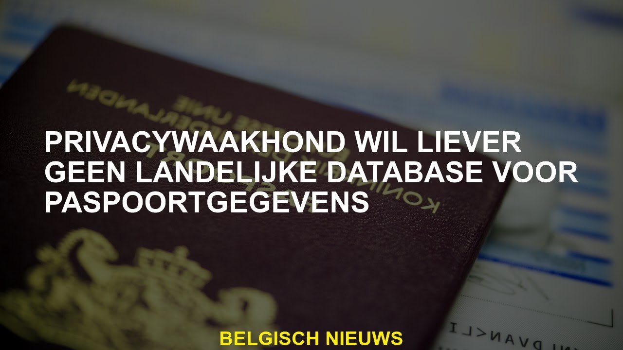 Privacywaakhond wil liever niet geen nationale database voor paspoortgegevens