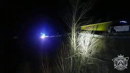 Vuelco y salida de vía de un camión en la A-62, a la altura de Celada del Camino