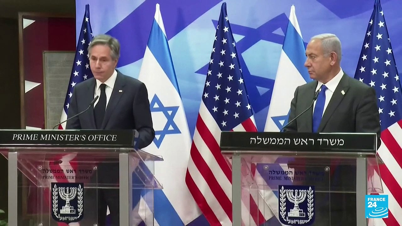 En su visita a Israel, Antony Blinken reafirmó la necesidad de los dos estados