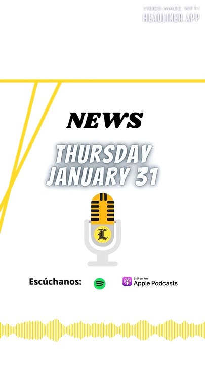 NEWS THURSDAY 31 JANUARY