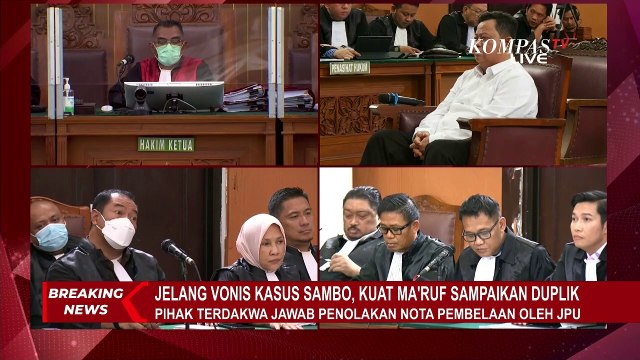 Bacakan Duplik, Pengacara Kuat Ma'ruf: Terdakwa Tidak Pernah Punya Masalah dengan Yosua
