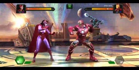 Scarlet witch Vs Ironman fighting gaming video