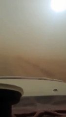 بالفيديو .. غبار كثيف يعيق الرؤية في ضبعة