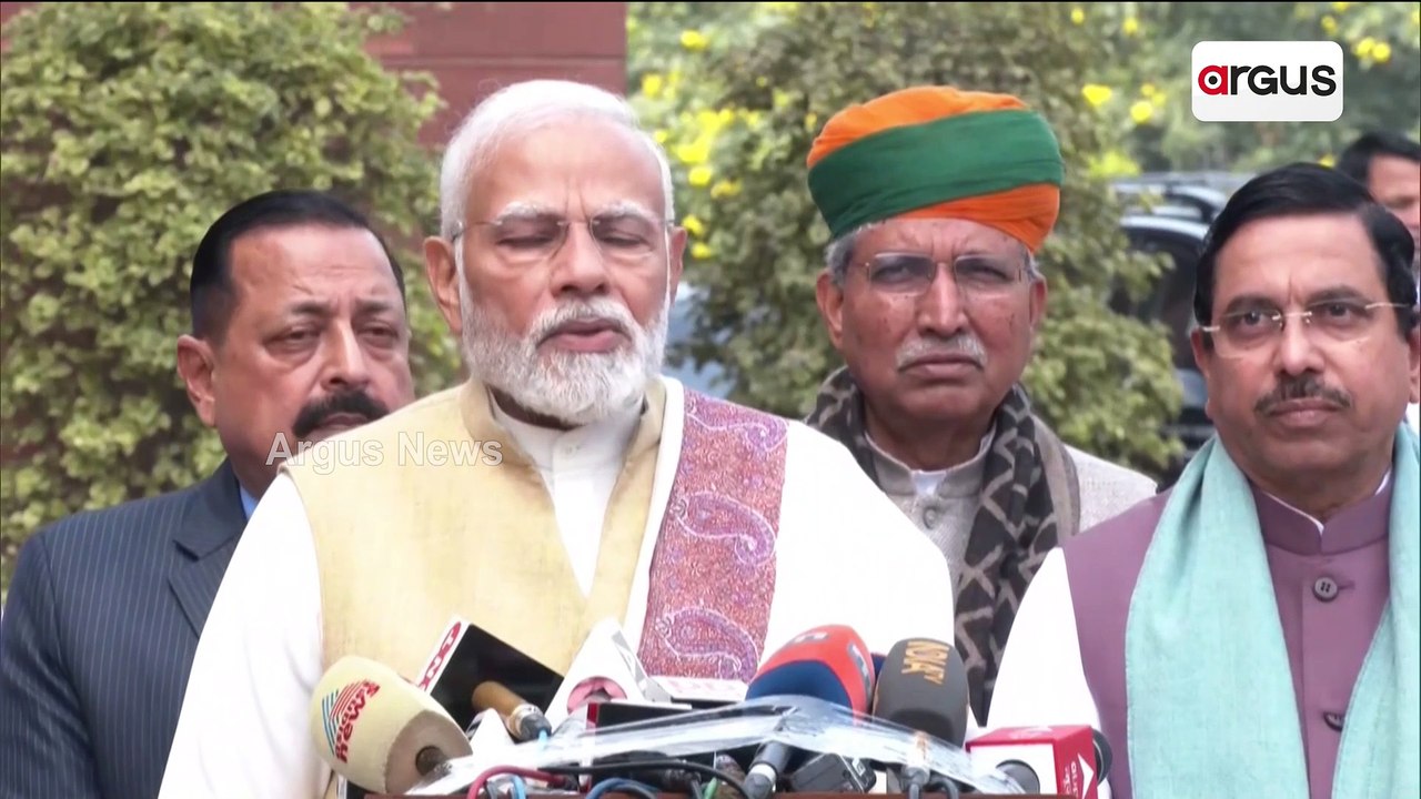 PM Modi Briefs Media Ahead Of Budget Session 2023 In Parliament
