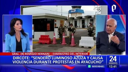 Exministro del Interior, Hernani: “Sendero Luminoso está participando de las marchas”