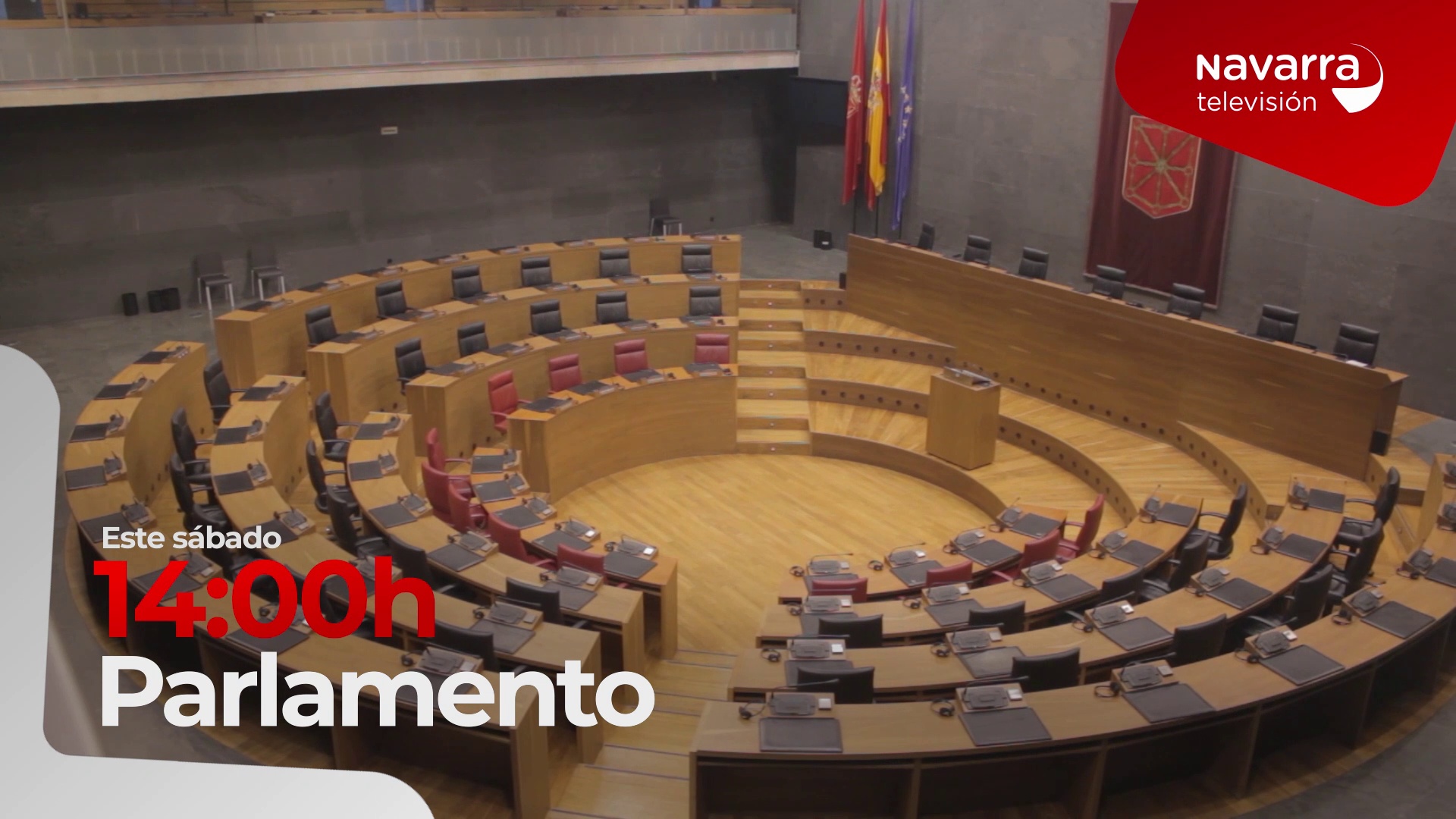 Programa El Parlamento, todos los sábados en Navarra Televisión, a las 14:00 horas