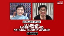 Dr. Clarita Carlos sa kanyang pagbibitiw bilang National Security Adviser | The Mangahas Interviews