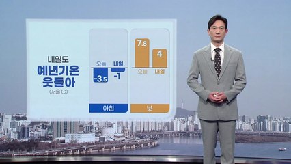 [날씨] 내일도 예년기온 웃돌아...새벽까지 강원·남부 내륙 산발적 눈 / YTN