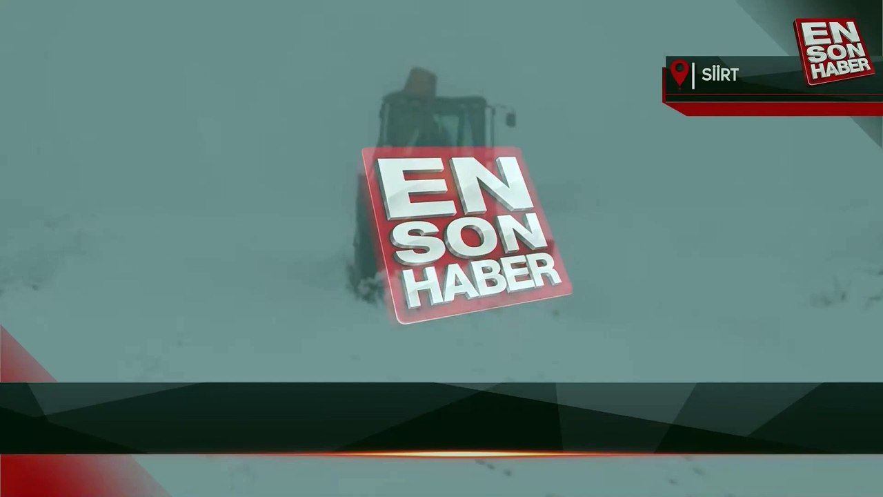 Siirt'te ateşi çıkan bebek için karla mücadele ekipleri seferber oldu