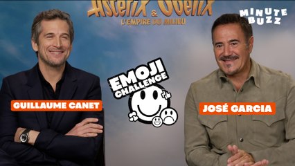 À l'occasion de la sortie en salle du film événement Astérix et Obélix : l'Empire du Milieu, on a testé Guillaume Canet, José Garcia, Leanna Chea et Julie Chen sur un Emoji Challenge spécial personnages 