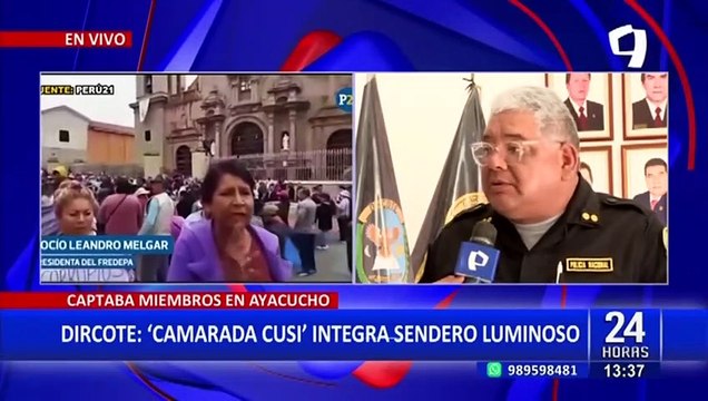 Dircote confirma presencia de Sendero Luminoso durante las manifestaciones