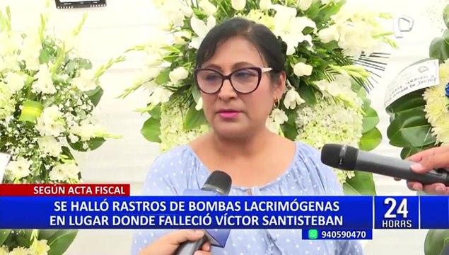 Se halló rastros de bombas lacrimógenas en lugar donde falleció Raúl Santiesteban, según acta fiscal