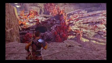 God of War Ragnarök,Gameplay Español 13,Pelea contra Gryla la abuela de Angrboda