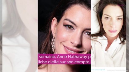 Anne Hathaway : elle partage une photo d’elle au réveil et fait vibrer la toile