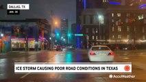 Winter storm brings icy conditions to Dallas