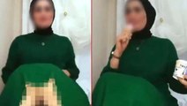 Çocuğun yanında erotik yayın yapan kadın gözaltına alındı